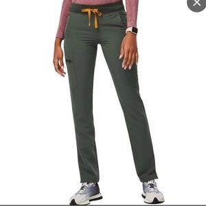 Figs Yola Skinny Scrub Pants - XXS Tall - Moss